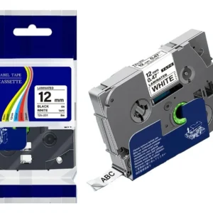 Cinta Etiqueta Rotuladora Brother 12mm Tze 231 (alternativa)