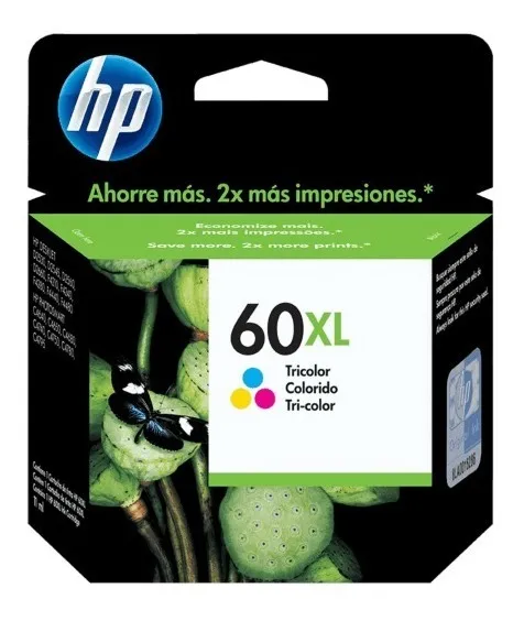 Cartucho De Tinta Hp 60xl Color Original - Imagen 2