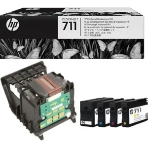 Kit Cabezal + 4 Tintas Hp 711 Original C1q10a T120 T520